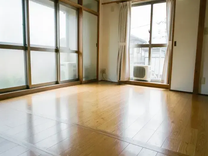 補修後の床